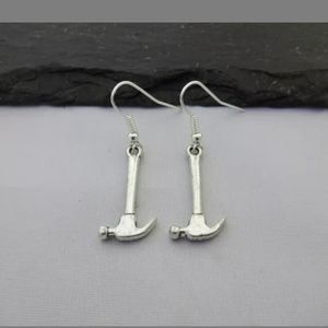 New Hammer Tools Silver Earrings.
